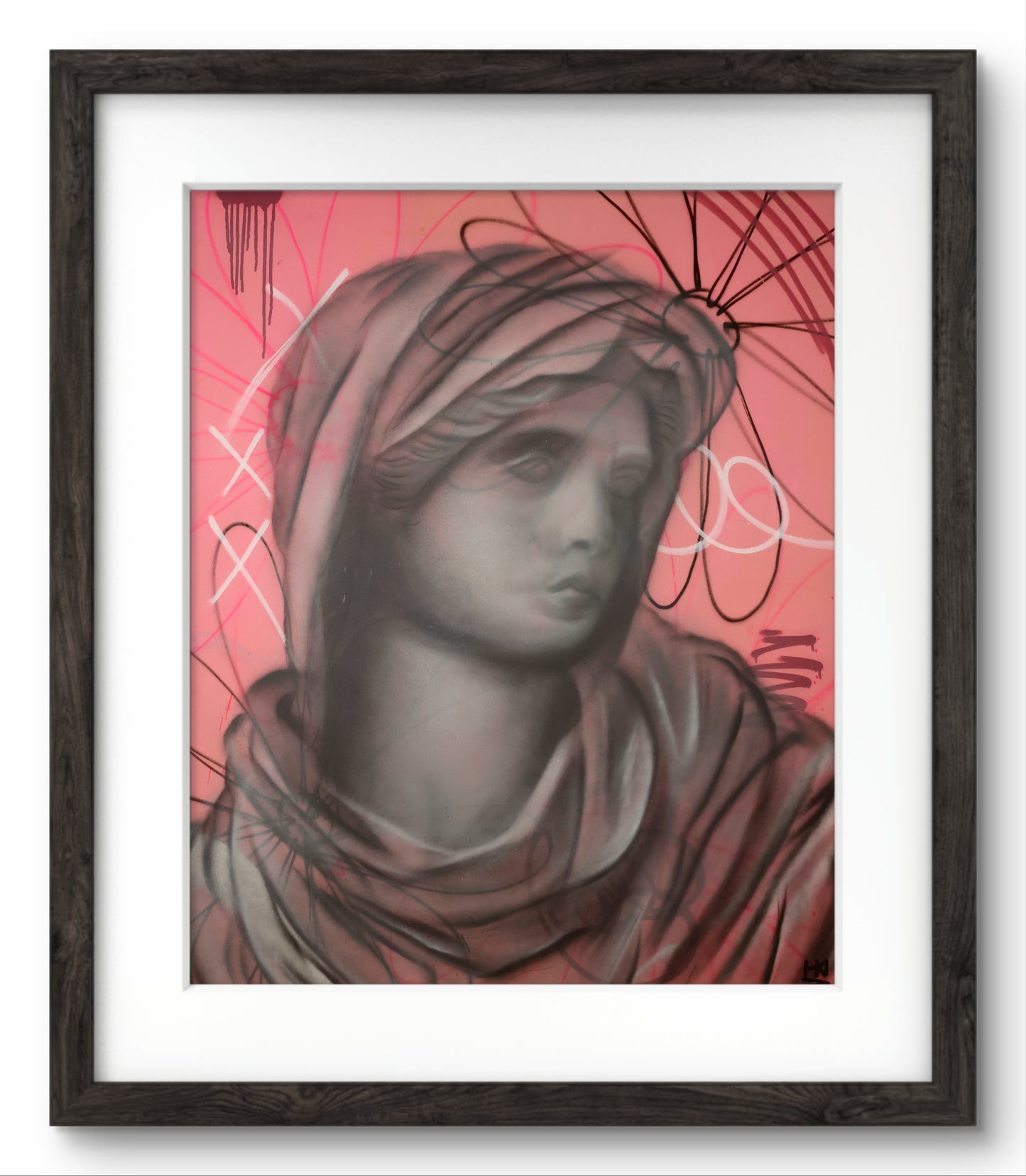 Trykk «Rosa Statue»
