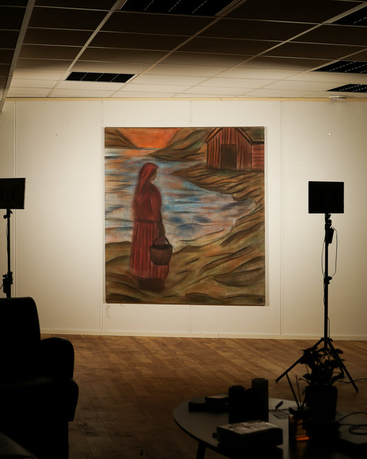 Kvinne i solnedgangen